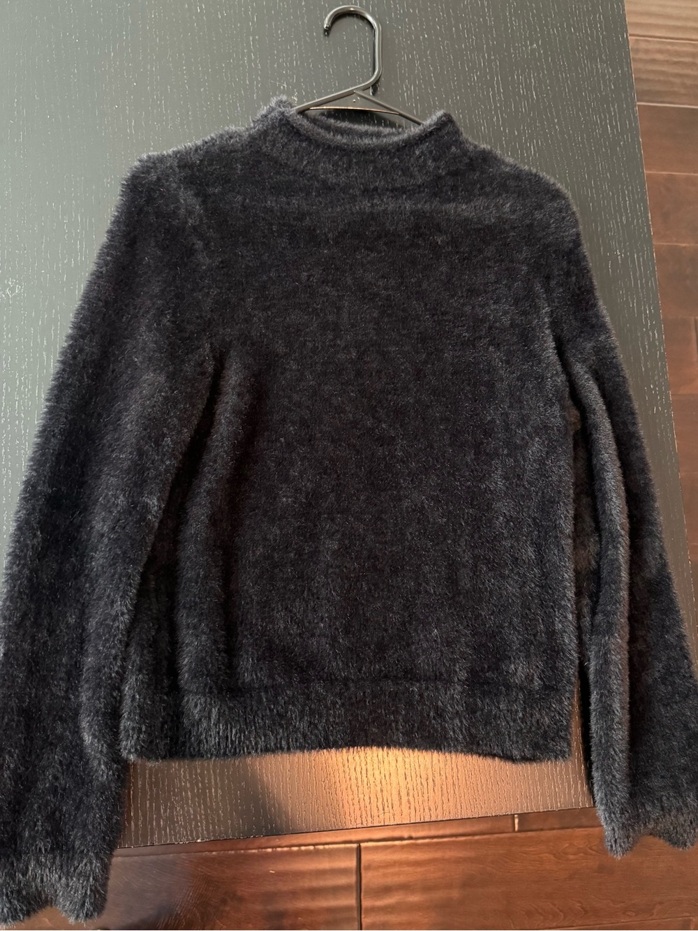 Universal Thread Black Fuzzy Turtleneck Sweater